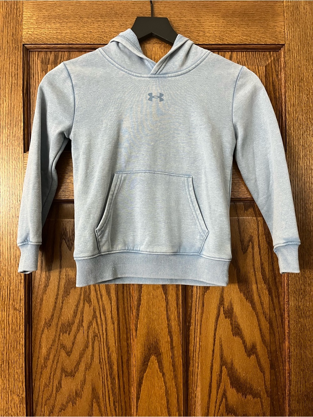 NWOT Under Armour Kids Light Blue Fleece Hoodie | Size 6